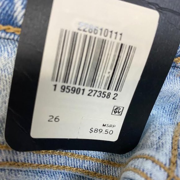 NWT $90 LEVI'S Women 26 (2) Wedgie Icon Fit Ankle Jeans Denim pants Waist 28" - Picture 11 of 14